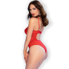 Chilirose - Cr 4689 Body Sans Crochet Rouge Xl